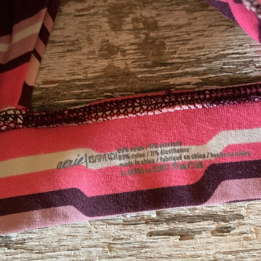 Aerie | Pink Striped Bra - Picture 4 of 4